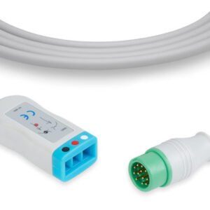 Mindray > Datascope Original 0010-30-42720 ECG Trunk Cable, 3 Lead, Infant/Neonatal, 12 Pin, Defib-Proof, AHA/IEC