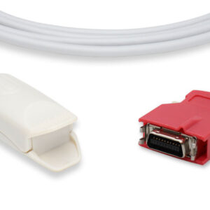 Masimo Compatible Adult Clip Direct Connect SpO2 Sensor, 3 ft., Red