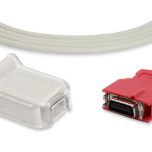 Masimo Compatible 2365 LNCS 20-Pin Adapter Cable, 1 Foot, Red LNC-01