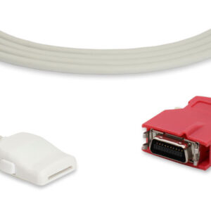 Masimo Compatible 2058 LNOP 20-Pin Adapter Cable, 4 Feet, Red PC-04