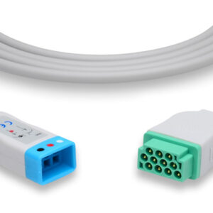 Compatible Datex 3-lead cable, AHA