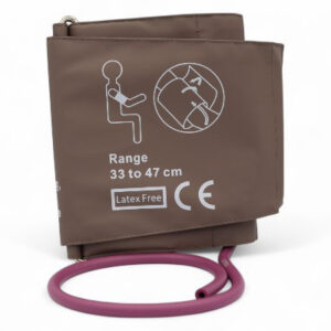 Reusable NIBP cuff with D-rings for single tubing / with bladder for extra large(33-47cm)