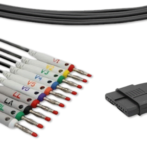 Schiller Compatible 10-Lead EKG Cable, Banana, AHA