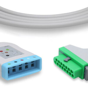 Fukuda Denshi Compatible 5 Lead ECG Cable, AHA