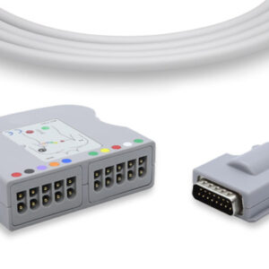 Compatible Burdick EKG Cable, AHA