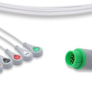 Bexen Cardio Compatible 5 Lead, Direct-Connect, Snap, AHA