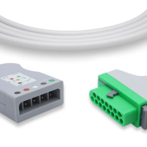 Fukuda Denshi Compatible ECG trunk cable, 5 leads, AHA