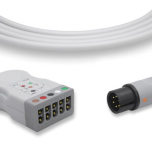 Midmark Compatible ECG Trunk Cable, 5 Leads, AHA