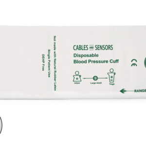 Welch Allyn Compatible SOFT-12 FlexiPort Disposable NIBP Cuff, Box of 20