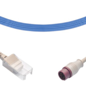 Biolight Compatible 15-100-0357 SpO2 Adapter Cable, 9 pin connector, 8 ft