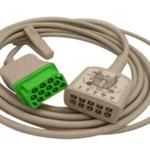 SunMed > Vyaire Medical Original 2017003-001 Cable, ECG, 3/5-Lead, GE, AHA, 3.6M/12ft