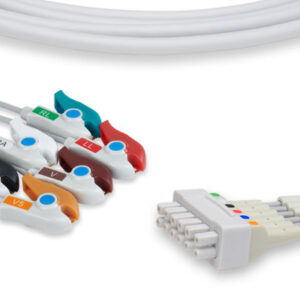 SunMed > Vyaire Medical Original 421932-002 Leadwire Multilink 6-Lead Grab AHA Set L