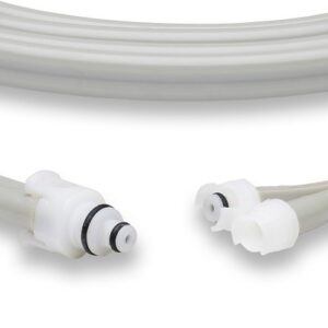 Datex Ohmeda Compatible NIBP Hose, Adult, Mated Twist-Lock Connectors, 8 ft
