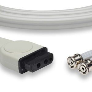 GE Compatible Adult NIBP Hose, 8 ft, Dual, Female Threaded BP09 Connectors