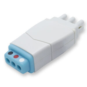 Philips Compatible ECG Adapter, 3 Twin Pin Leads to 3 DIN Leads
