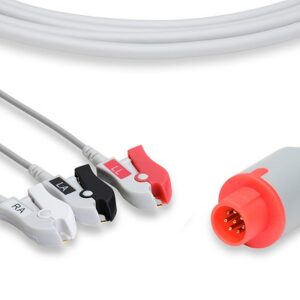 Bionet Direct Connect, One-Piece ECG Cable: 3 Leads AHA Clip