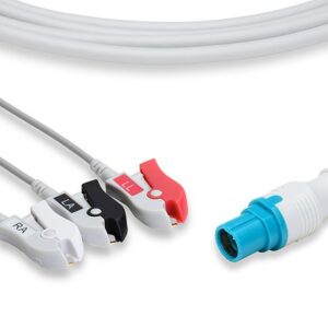 Siemens Draeger Direct Connect, One-Piece ECG Cable: 3 Leads AHA Clip