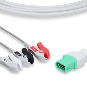 Datascope Passport V Direct Connect, One-Piece ECG Cable: 3 Leads AHA Clip