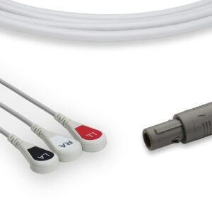 Siemens Sensation ECG Cable 3 Leads Snap