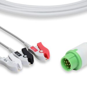 Mennen Direct Connect, One-Piece ECG Cable: 3 Leads AHA Clip