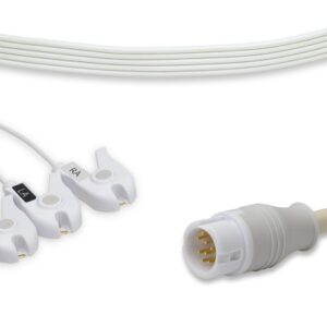 Disposable Philips One-Piece ECG Cable:3 Leads Clip Each