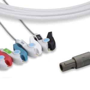 Petas One-Piece ECG Cable 4 Leads Clip