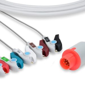 Bionet Direct Connect, One-Piece ECG Cable: 5 Leads AHA Clip