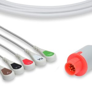 Bionet Direct Connect, One-Piece ECG Cable: 5 Leads AHA Snap