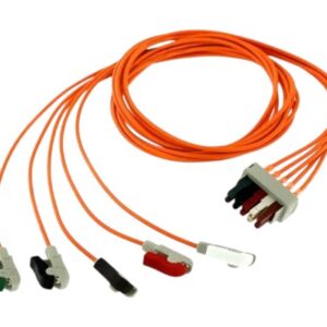 Getinge Original ECG Leadwire, 5 Leads, AHA, ESIS, Defib Proof