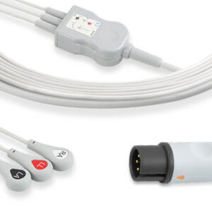 Datascope Passport II One-Piece ECG Cable 3 Leads Snap