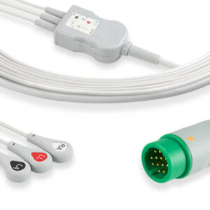 Medtronic Phisio Control Direct Connect, One-Piece ECG Cable:3 Leads AHA Snap