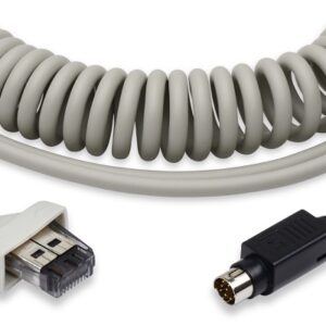 GE MAX-1 700044-201 Coiled Patient Cable, 15'