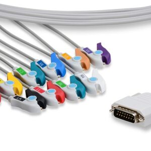Spacelabs SL6 EKG Cable: 10 Leads Clip