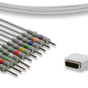 Kenz EKG Cable: 10 Leads Needle