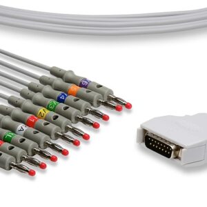 Mortara EKG Cable: 10 Leads Banana