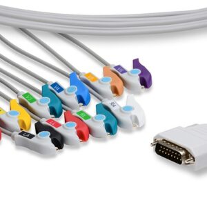 Nihon Kohden Conector EKG Cable (with screws): 10 Leads Clip
