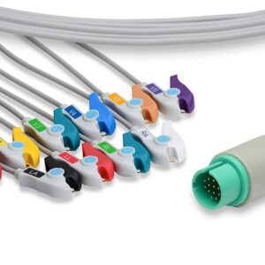 Spacelabs Monitoring 12 Leads ECG Cable: 12 Leads Clip
