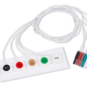 Disposable Radio Translucent Adult 5 Leads, Case of 10