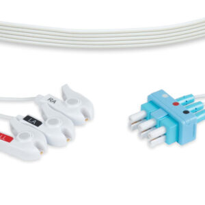 Philips Twin Pin (AA style) Disposable 3 Lead ECG Leadwire Clip Box of 10
