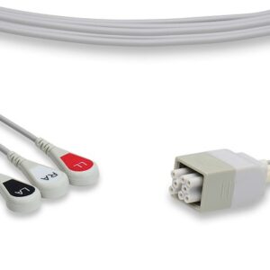 GE ApexPro FH Telemetry Leadwires 3 Leads Snap