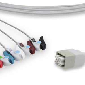 GE ApexPro FH Telemetry Leadwires 5 Leads Clip