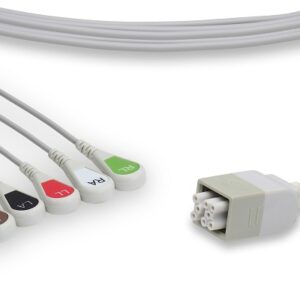 GE ApexPro FH Telemetry Leadwires 5 Leads Snap