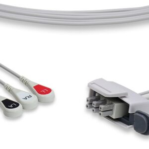 Philips M2601A Telemetry Leadset 3 Leads Snap
