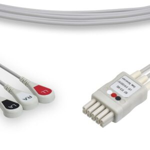 Datascope Mobility Lead Set 0012-00-1503-01: 3 Leads AHA Style 35in Snap
