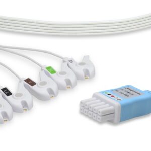 Disposable Datascope Mobility ECG Lead Set 5 Leads Clip Box of 10