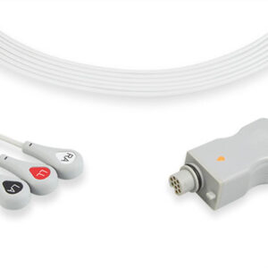 Fukuda LX-7230, LX-7120 telemetry lead set, 3 Leads Snap