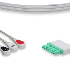 Draeger ECG Leadwires 3 Leads Snap