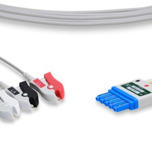 Criticare ECG Leadwires 1124-A3, 3 Leads Clip