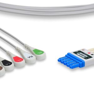 Criticare Compatible ECG 5-Lead, AHA, Snap