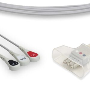 Philips Compatible Telemetry Leads, 3 Leads Snap
